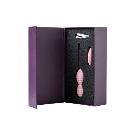 Intimate simulator 2 in 1 Eromantica ZEFYR silicone, pink color, 17.3 cm-11