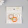 Carabiner Metal "Flower" set 4 pcs 3x2.6 cm