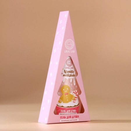 Ural Lab shower gel in a box, vanilla Milkshikik aroma, 200 ml-5