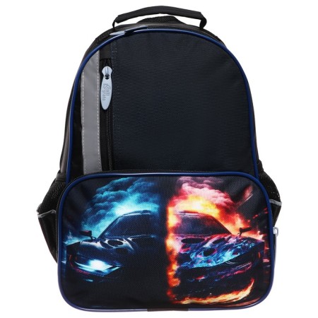 School backpack, 37 x 26 x 13 cm, ergonomic back, Calligrata ORT "Call in Fire"-6