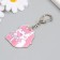 Acryl keychain "Unicorn and popcorn" 4.3x3.7 cm