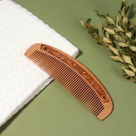 Comb - crest, 17 × 5.2 cm, color "dark tree"-1