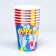 A one -time paper glass "Happy Birthday", a set of 6 pcs, 250 ml