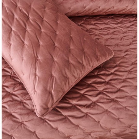 Kit: bedspread, pillowcase, size 240x260 cm, 50x70 cm - 2 pcs, color of Marsala-3