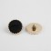 A set of buttons on the leg, d = 21.5 mm, 5 pcs, black/gold color