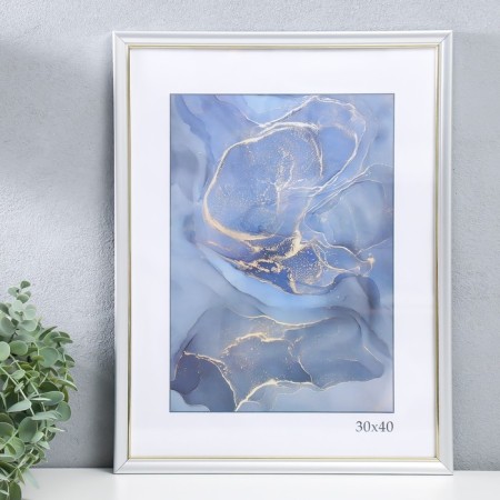 Photo frame Plastic "Office 8" 30x40 cm, silver-1