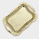 A stainless steel tray with handles “abundance. Gold ", 31 × 20 × 2 cm, gold color