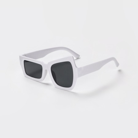 Sunscreen glasses, UV 375, Linza 4.2 x 5.2 cm, width 14.5 cm, pipe 14.6 cm, white-1