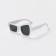 Sunscreen glasses, UV 375, Linza 4.2 x 5.2 cm, width 14.5 cm, pipe 14.6 cm, white