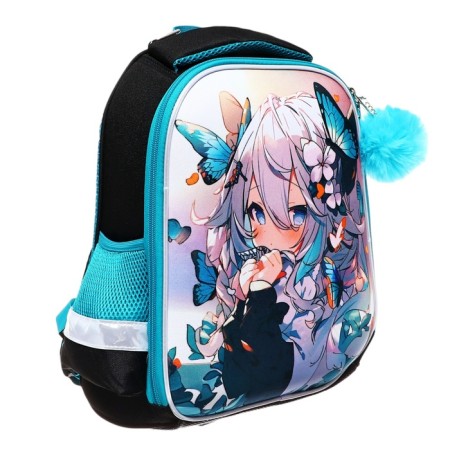Frame backpack, 35x26x13, Seventeen, girl EVA, green-1