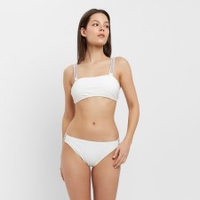 Female Separate Minaku swimsuit with rhinestones color white, size 48