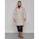 Coat insulated winter female, size 50, light-gray color