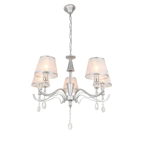 Ceiling light Gerhort G11086/5CPSV WT, 5x40W, E14, 100x68x68 cm, color transparent color