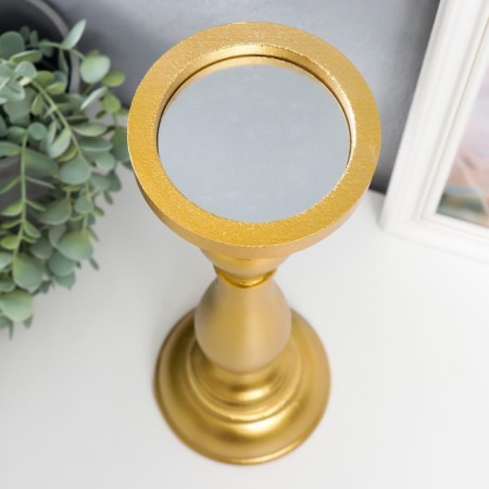 Summary tree for 1 candle "Oscar" gold 36.5x10x10 cm-1