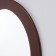 Wall mirror, oval, brown 37.5x57.5 cm, zp = 29.5x49.5 cm