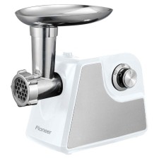 Мясорубка электрическая Pioneer MG105, 1800 Вт, реверс, 2 скорости, белая