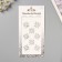 Stick plastic rhinestones for hair "Flower scattering" silver 25x13 cm