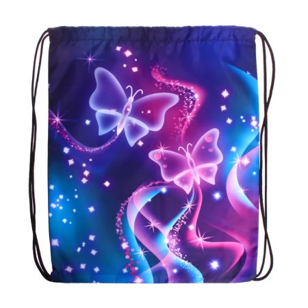 A bag for shoes 420 x 340 mm, calligrata MSO-5s, (soft polyester, density 210d), "butterflies"-2