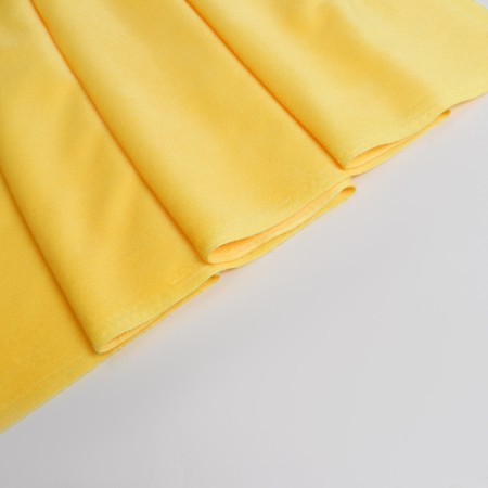Flap, plush on a knitted basis, yellow, 100 × 150 cm, 100% p/e-1