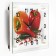Wall clock: kitchen, "peppers", silent, 20 x 26 cm