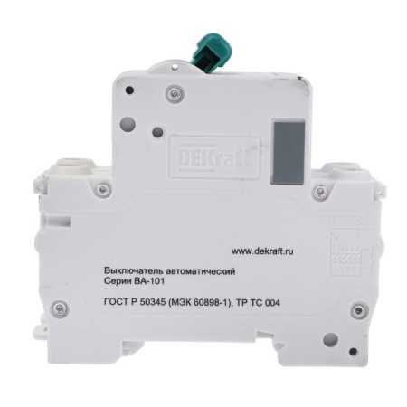 Automatic circuit breaker SE DEKRAFT VA-101, 2 poles, C, 32 A, 4.5 KA, 11069Dek-2