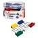 Clamps for color clamps 32mm, 24 pieces, 5 colors, in a plastic tube
