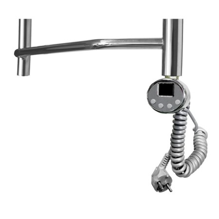 Domoterm electric heated towel rail "Laura", 500 x 800 mm, 6 crossbars, right, chrome-2