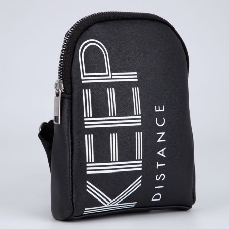 Youth bag over the shoulder Keep Distance, black color-8