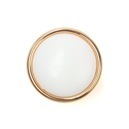 Cappio, RK101, d = 32 mm, plastic, color gold with a white insert-3