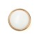 Cappio, RK101, d = 32 mm, plastic, color gold with a white insert
