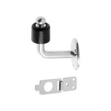 Door limiter with a lock 60x50 mm, color chromium