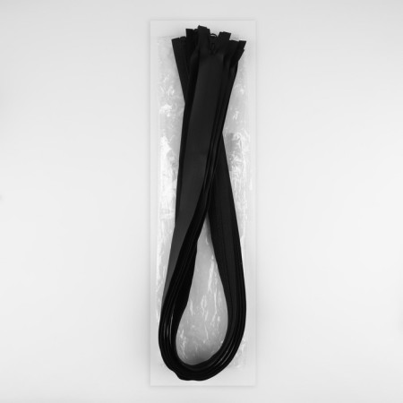 Lightning "Spiral", No. 7, detachable, waterproof, automatic lock, 90 cm, black color-1
