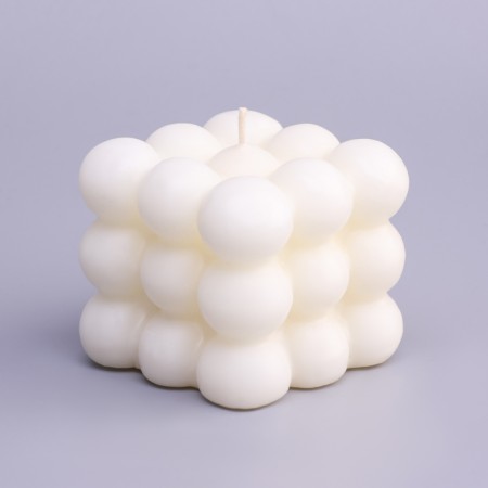 Figure Aromatic candle "Babb cube", 5.5x6 cm, coconut-2