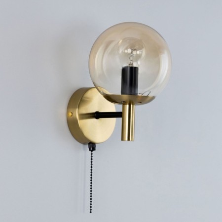 Sconces Citilux "Charlize" CL143413, 13x20.5 cm, 1x40W, E14, brown color-3