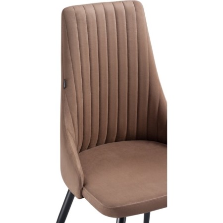 SHEET on the metal frame Narayan Velutto 23 metal/velor, black/brown 47x54x98 cm-4