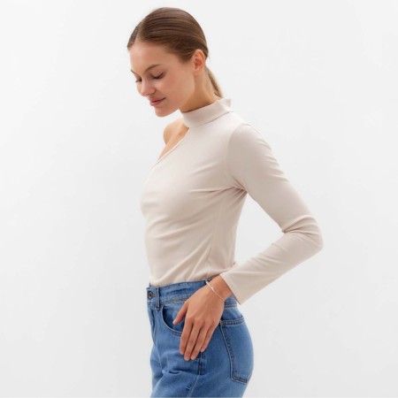 Female jumper, cream color, size 42-2