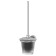 Holder with a toilet ruff with a lid, matte crystal, chrome, fbs