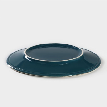 Porcelain plate Blu Reattivo, D = 24 cm-2