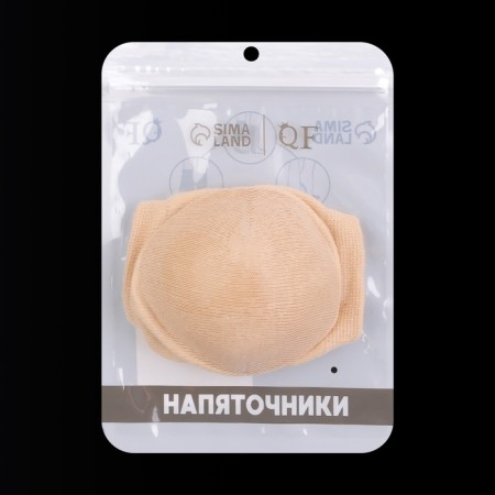 Pedicure heaps moisturizing, with silicone inserts, One size, beige color-4