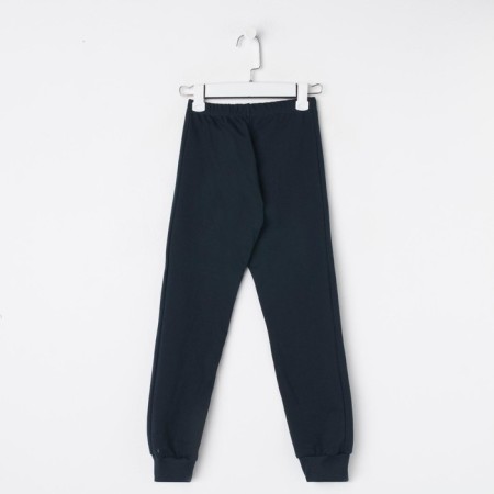 Pants for a boy, dark blue color, height 134 cm (36)-5