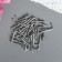 Metal hook (set 40 pcs) silver 2.5x0.5 cm, mix