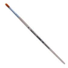 Nylon brush No. 6, flat, wooden pen