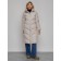 Coat insulated winter feminine, size 42, color light gray