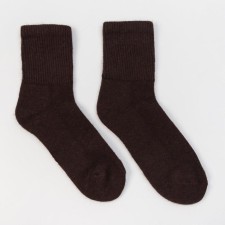 Male socks from Mongolian wool, chocolate color, size 27 (40-42)