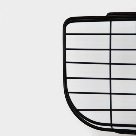 Corner shaft, 2 hooks, 26 × 26 × 10 cm, black color-2