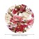 Groundpress “Ripe flowers”, round, oxford, elastic band, size 140x140 cm, diameter 105-120 cm