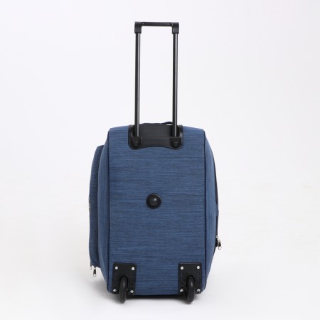 Road bag on wheels, a lightning department, with an increase, an outer pocket, blue color-3