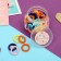 Hair elastic band "Poles" (set 50 pcs) Assorted, 2 cm, mix