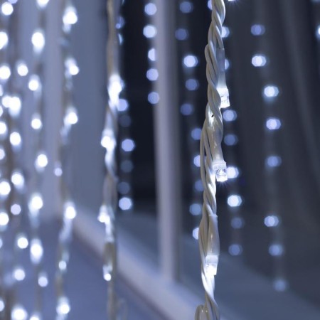 Girlyand "Waterfall" 2 × 3 m, IP44, UMS, white thread, 800 LED, white glow, 8 modes, 220 V-2