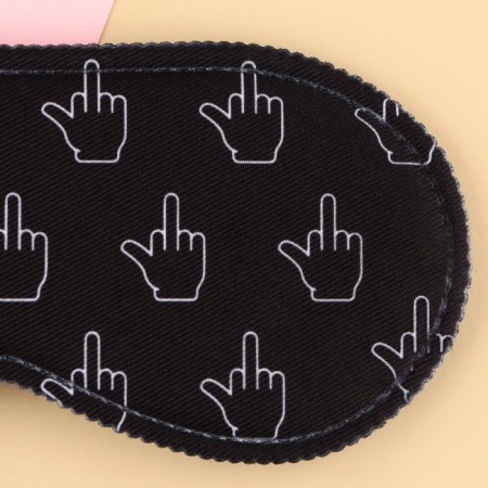 Mask for sleep "Fak", 19.3 x 9.5 cm, black color-2